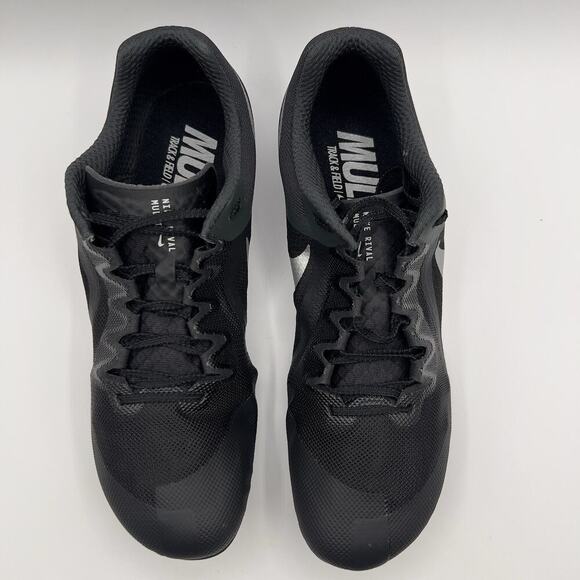 Nike Zoom Rival Track And Field Cleats Men's Black Silver Sz. 13-DC8749-001 New - Picture 2 of 7